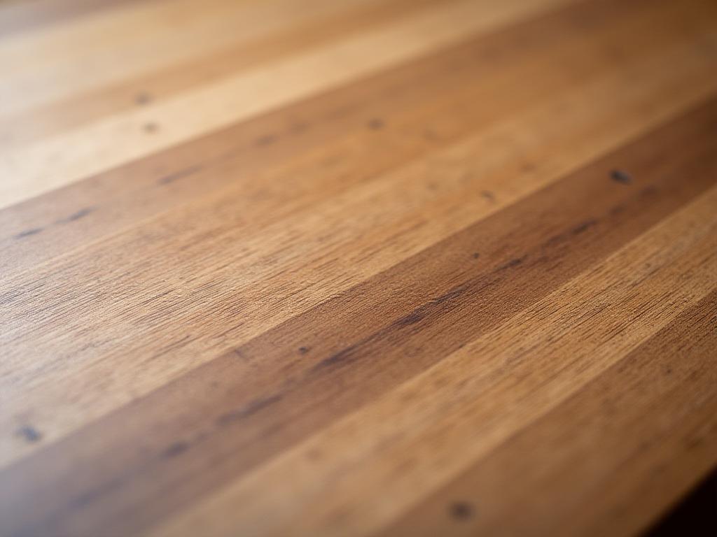 Detailansicht Tischplatte, Maserung Eichenholz